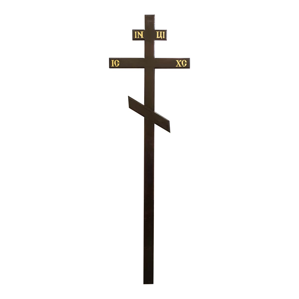 Крест мод. 28, православный лакированный, массив сосны 1950*75*35